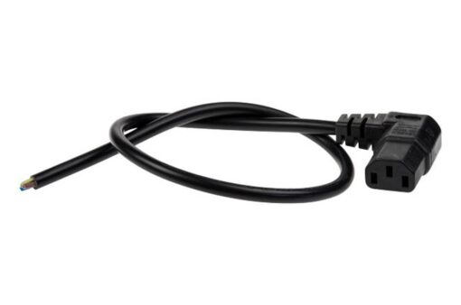 Mains Cable Angl C13 Opn 0.5m