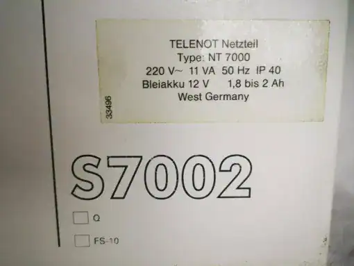Telenot Leergehäuse S8  Wählgeräte m. Netzteil – Bild 2