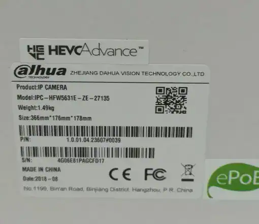 Dahua 6MP IP Bullet Anit-Vandal Camera IR – Bild 6