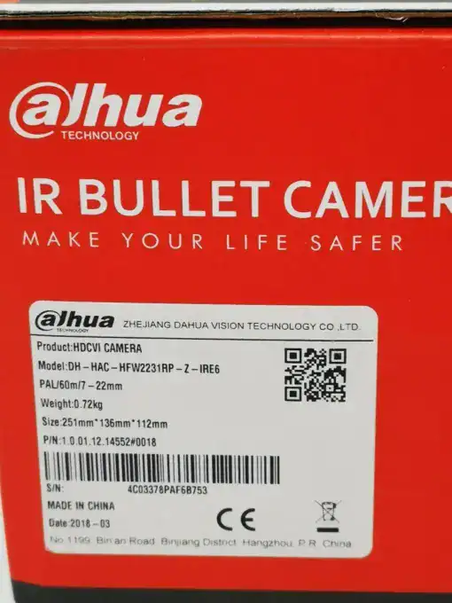 2MP Starlight HDCVI Bullet / Außenkamera Dahua HAC-HFW2231RP-Z-IRE6 7-22mm – Bild 9