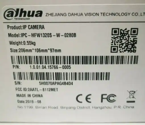 Dahua IPC-HFW 1320S-W-0280B Bullet Kamera 3MP – Bild 3