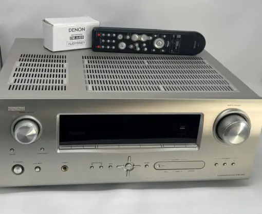 Denon AVR-1910 Digital 7.1 Heimkino AV Receiver mit HDMI silber