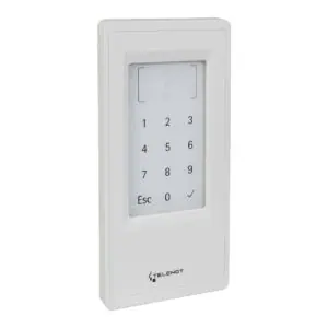 RFID-Tastatur-Leser cryplock BLM10/K D RAL 9016 Verkehrsweiß