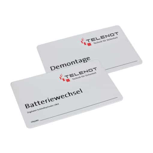 Kartenset TU-KS Batteriewechsel / Demontage