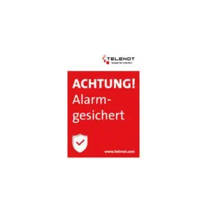 Aufkl. ACHTUNG Alarmgesichert 60 x 90 mm (VE 50 St.)