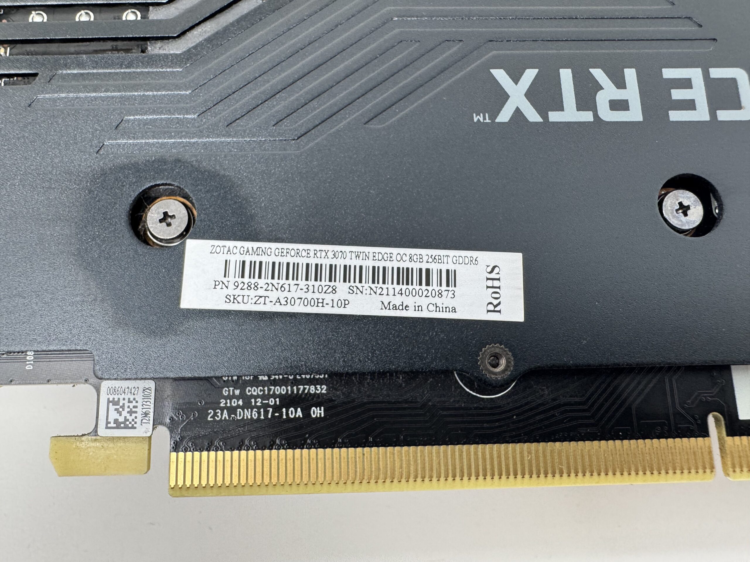 ZOTAC GAMING GeForce RTX 3070 Twin Edge gebraucht – Bild 5