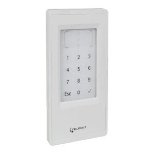 RFID-Tastatur-Schreib-Leser cryplock BLM10/KDUO RAL9016 Verkehrsweiß