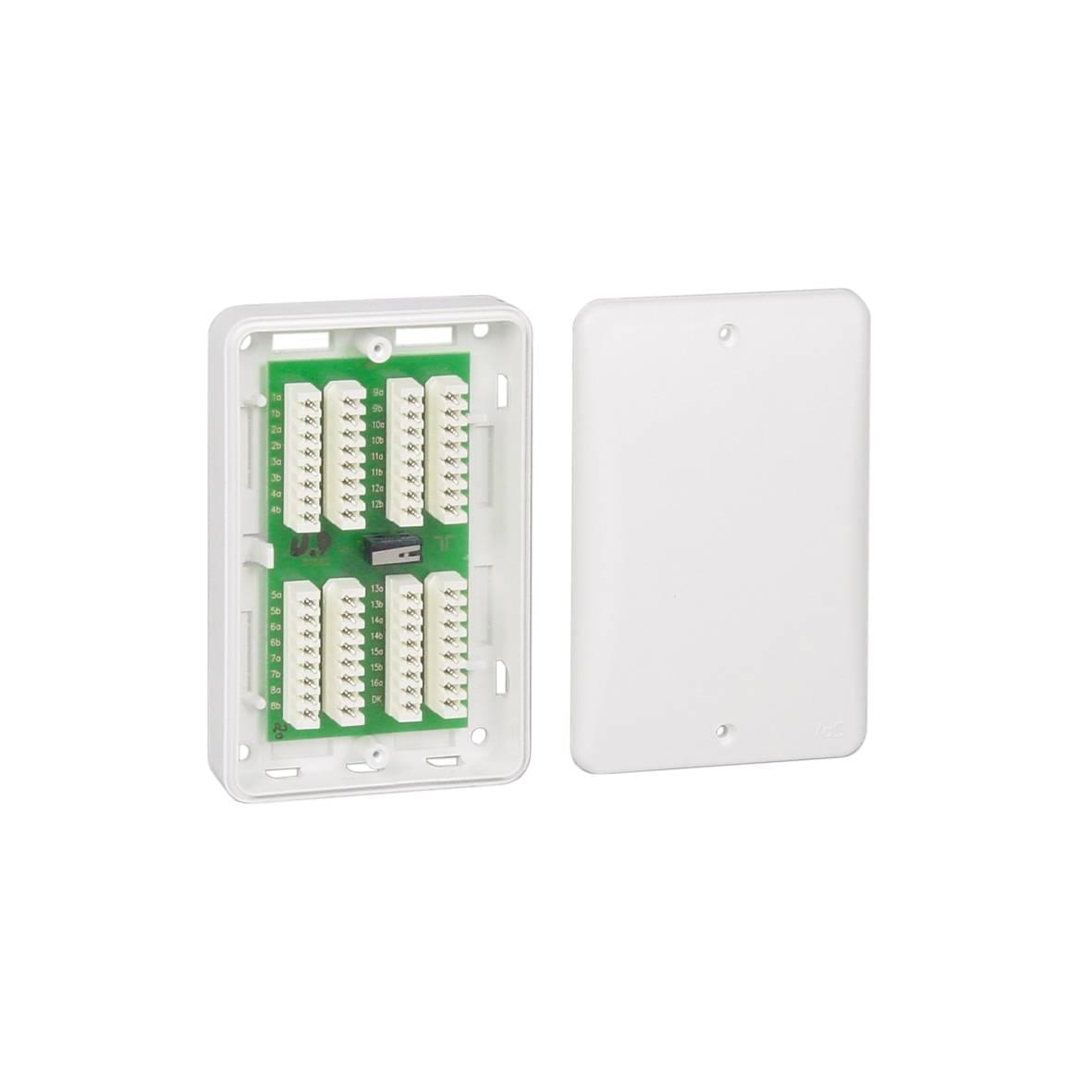 Verteiler VT2 16 DA weiss LSA-Plus im Gehäusetyp K20